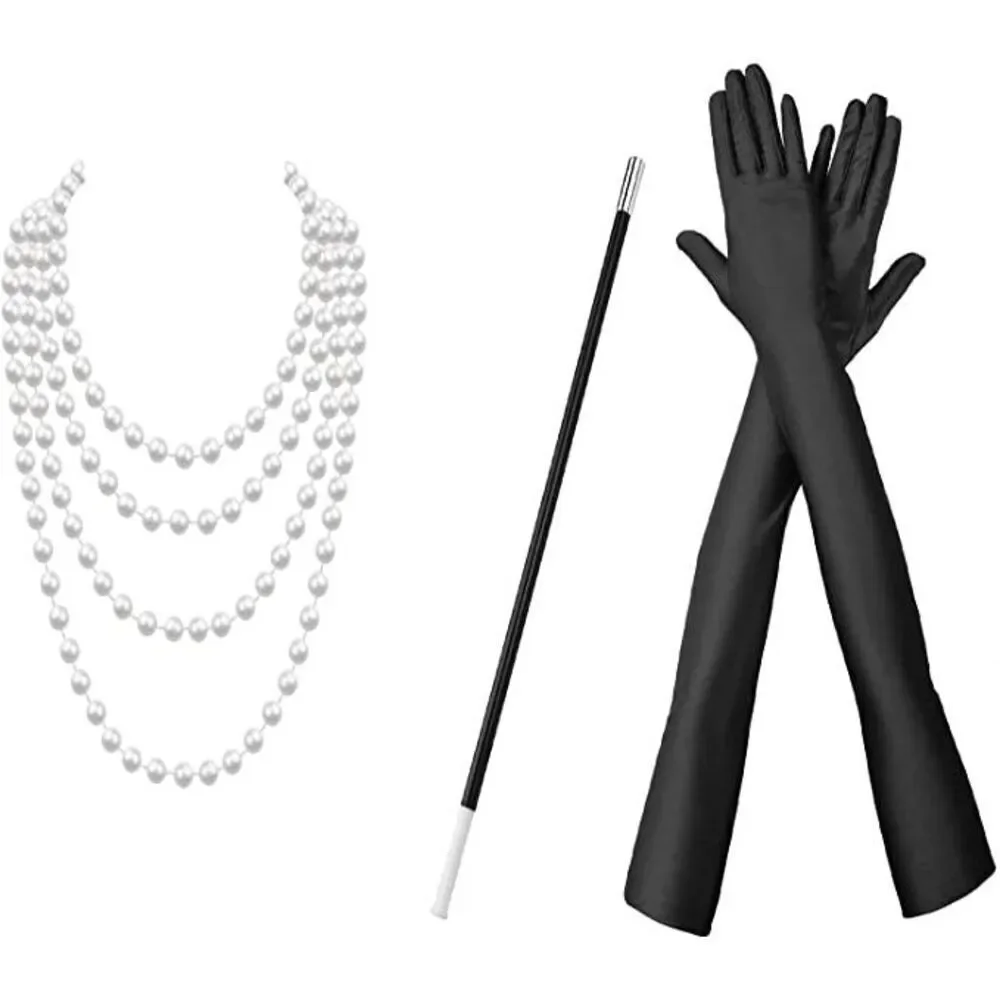 ✨ 6PCS 1920s Accessories Flapper Great Gatsby Vintage Retro Costume Set NEW